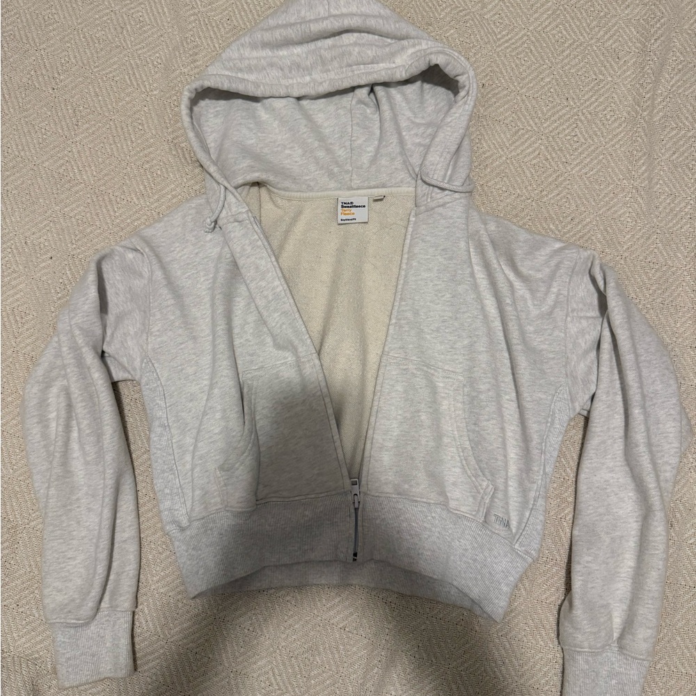 Aritzia TNA Sweatfleece Cropped Sweater